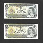 1973 Billets de 1 dollar du Canada (2)