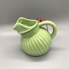 SCF Ornament of Green Anchor Hocking Fire-King Jade-ite Ribbed Ball Pitcher Jug