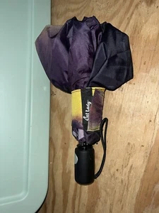Multi-color Cat Lady Umbrella W/ Large Multi Colored Cat - Picture 1 of 4