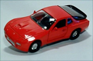 Porsche Red SPORTS Car-Motorway Miles (L=11cm) CORGI - Picture 1 of 1
