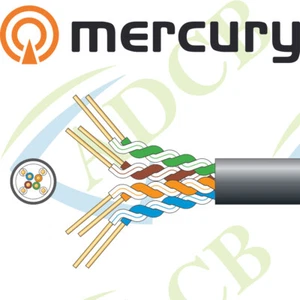 Mercury Cat5e U/UTP Outdoor 305m P/Box Black Network CCTV - Picture 1 of 1