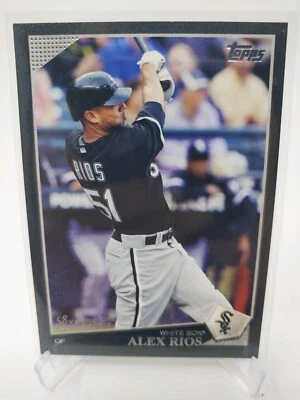 2009 Topps Alex Rios Black #ed 25/58 - Image 1 of 2