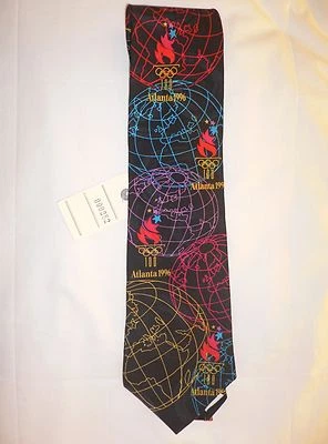 Corbata deportiva para el cuello RM colección de los Juegos Olímpicos de Atlanta 1996 logotipo olímpico n.º3 ¡¡BONITA!!! Foto 1 de 3