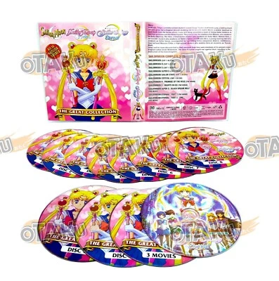 SAILOR MOON COMPLETE COLLECTION - TV DVD (1-239 EPISODES+5 MOVIES) SHIP FROM US - Image 1 of 4