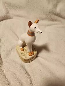 Estatua de Colección Andrea By Sadek Porcelana Whippet Perro Mascota Libro RARO - Imagen 1 de 8