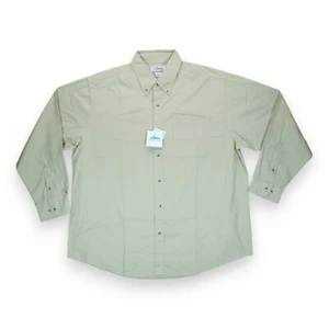 NWT Tri-Mountain Men's 2XL Beige Collar Shirt Long Sleeve - Picture 1 of 6