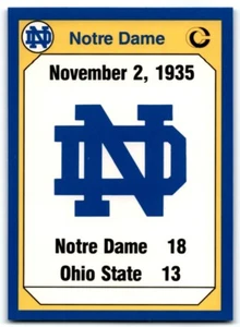 1990 Collegiate Collection Notre Dame 1935 Ohio State Notre Dame Fighting Irish - Picture 1 of 2