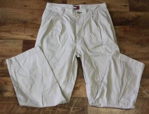 MEN'S TOMMY HILFIGER BEIGE KHAKI MEN'S CHINOS PANTS L32 W30 - Picture 1 of 11