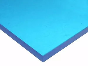 1/8 Zoll (3 mm) Blau Neon Acryl Plexiglasfolie 12 Zoll x 12 Zoll NEU AZM - Bild 1 von 3