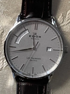 Reloj de vestir automático para hombre EDOX Les Vauberts 83007-3-AIN Foto 1 de 4