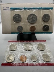 US Mint Set - 1980 - Uncirculated - PDS - OGP Envelope - 13 Coins Sealed - Picture 1 of 1