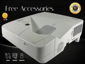 Ultra Short Throw 3LCD Projector 3300 ANSI Ideal for Home Entertainment HD HDMI - Picture 1 of 11