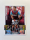 Hand signed football trading card of AARON CRESSWELL, WEST HAM FC autograph