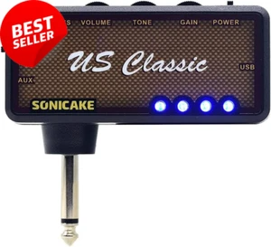 Rechargeable Guitar Headphone Amp with Reverb and AUX Input - Picture 1 of 12