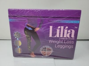 New Sealed Lilia Cosmetic Textile Weight Loss & Anti-Cellulite Leggings sz Large - Picture 1 of 3