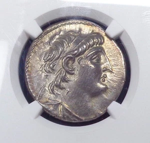 (130 BC) Seleucid Kingdom - Tetradrachm of Antiochus VII Euergetes, NGC ChAU. - Picture 1 of 4