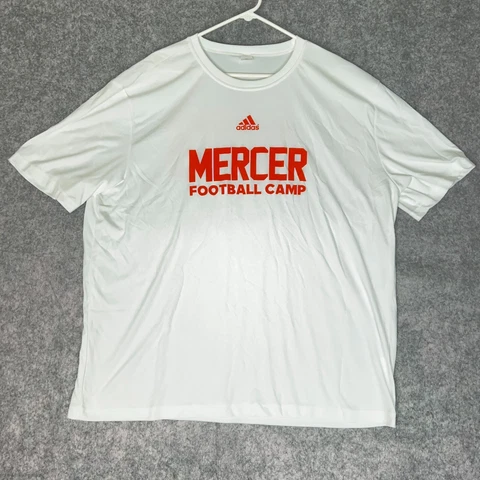 Mercer Bears Mens Shirt 3XL XXXL White Orange Short Sleeve NCAA Football 573 Top Cover