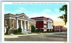 Fremont, Nebraska Ne ~ Broad Street Scene M.E Church, Junior High 1940S Postcard