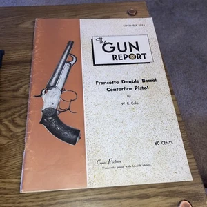 The Gun Report Magazine September 1974 Francotte Double Barrel Centerfire pistol - Imagen 1 de 4