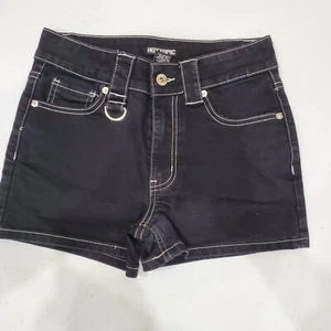 Hot Topic Shorts Womens Size 0 Black Stretch Comfort Hotpants - Picture 1 of 9