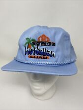 Vintage Westward Ho Casino Ho-Waiian Luau Strapback Golf Hat Rope Las Vegas Blue