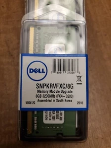 Dell (SNPKRVFXC/8G) 8GB DDR4 PC4-3200 Memory Module - 1.2V - 260-PIN - Picture 1 of 1