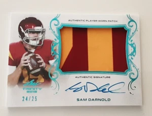 2018 LEAF TRINITY SAM DARNOLD 2 COLOR PATCH RPA ON CARD AUTO. 24/25 Wikinger - Bild 1 von 7
