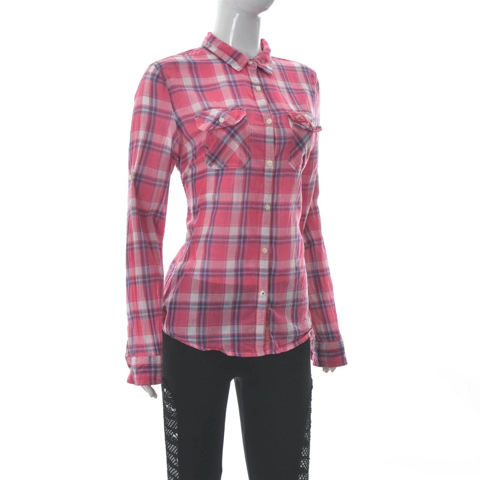 Superdry Women's Famous Authorized Classic Shirt Roll Long Sleeve Plaid Size L - Image 1 of 4