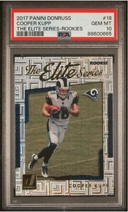 2017 Panini Donruss COOPER KUPP Elite Series Silver Prizm Rookies #23 RC PSA 10 - Picture 1 of 4