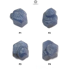 Natural Untreated Blue Sapphire Healing Gemstone Rough Crystal Specimen 1pc - Picture 1 of 21