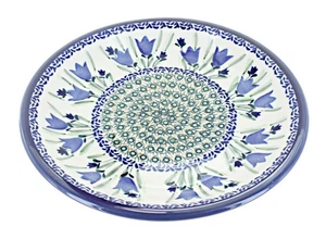 Blue Rose Polish Pottery Blue Tulip Small Dinner Plate - Picture 1 of 1