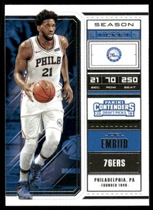 2018 Panini Contenders Draft Picks #24b Joel Embiid Bold V on back - Picture 1 of 2