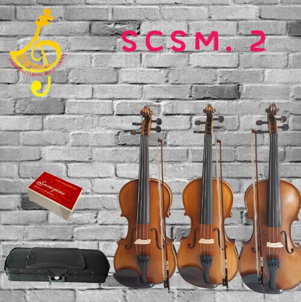 VIOLIN STRADIVARIUS COPY HANDCRAFTED SCSM Very Beautiful tone and real flames - Image 1 of 4