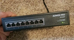 Aumox SG308P 8 Port Gigabit PoE Switch 120W AC100-240V 52V--2,3A - Bild 1 von 9