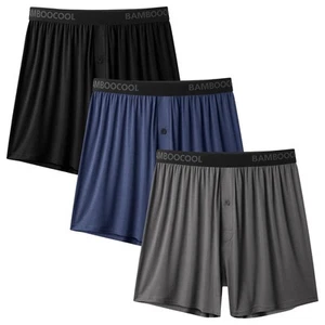Men's Boxer Shorts Underwear Soft Comfortable Breathable Classic Casual Loose... - Picture 1 of 7