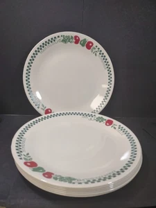 CORELLE FARM FRESH 10 1/4" dinner plates, 7 pc light use discontinued pattern - Picture 1 of 15