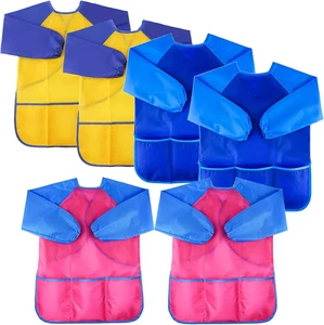 Wasserdichter Kunstkittel für Kinder - Langarm mit 3 Taschen, Alter 3-7 - Bild 1 von 13