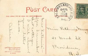 Chi & Millard Ave. R.P.O. Illinois Lake Drive Illinois Postcard - Afbeelding 1 van 2