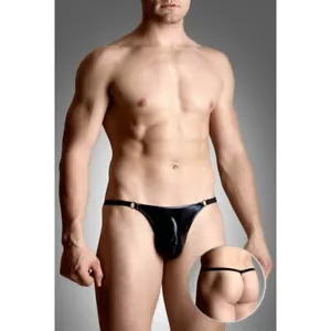 SOFTLINE Perizoma per Uomo Sexy Nero, Intimo Erotico S M L Lingerie - Foto 1 di 2