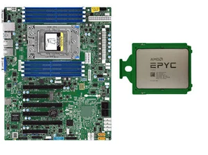 Processeur AMD EPYC 7532 + Supermicro H11SSL-i 32 cœurs 64 threads 2,4-3,3 GHz SP3 - Photo 1/2