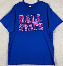 Ball State Cardinals Large Blue T Shirt NCAA Size Large Blue Short Sleeve Shirt
