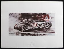 Stirling MOSS 1955 Grand Prix F1 MERCEDES-BENZ W196 Walter GOTSCHKE Print