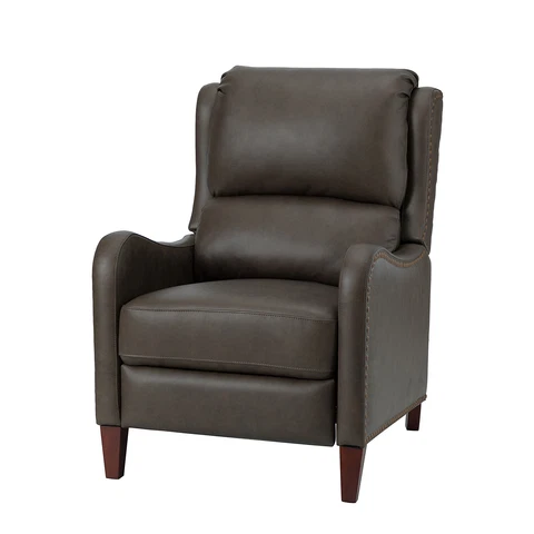 Karat Home Hyde Genuine Leather Recliner - Cocoa  MSRP $1515.00 Cover