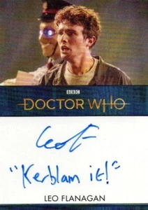 Doctor Who Series 11&12: Leo Flanagan 'Kerblam it!' Autograph Card - Picture 1 of 1