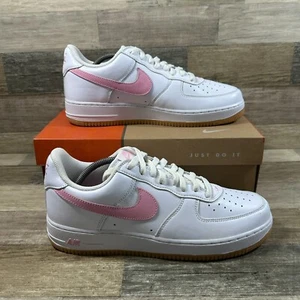 Nike Air Force 1 Low '07 Shoes Men's 11 White Pink Gum Color of the Month - Picture 1 of 8
