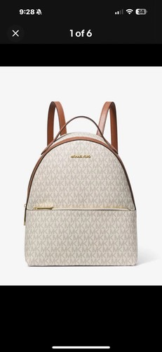 Zaino Michael Kors Sheila Medium Logo Nuovo con etichette