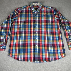 Camisa Alan River Para Hombres 2XL XXL Multicolor A Cuadros Con Botones Manga Larga Informal - Imagen 1 de 9