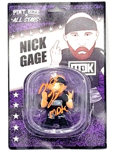 Nick Gage Signed Pint Size All Stars Wrestling Loot Action Figure 3" GCW MDK JSA - Picture 1 of 8