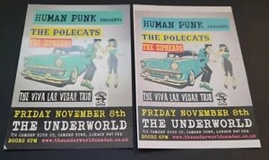 MUSIC POSTCARD AND FLYER - THE POLECATS, 999, MENACE, THE BUSINESS - 2019 NM - Picture 1 of 2