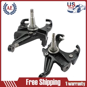 2PCS 2.5" Drop Spindles Front Suspension For 1963-70 Chevy C10 w/Disc Brake 2WD - Picture 1 of 5